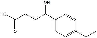 4-(4-ethylphenyl)-4-hydroxybutanoic acid Structure