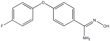 4-(4-fluorophenoxy)-N'-hydroxybenzene-1-carboximidamide Struktur
