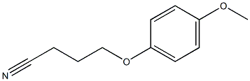 4-(4-メトキシフェノキシ)ブタンニトリル 化学構造式