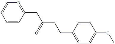 4-(4-methoxyphenyl)-1-(pyridin-2-yl)butan-2-one,,结构式