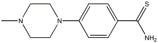 4-(4-methylpiperazin-1-yl)benzene-1-carbothioamide Structure
