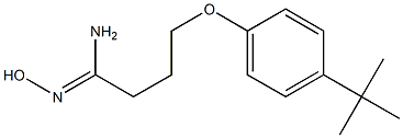 4-(4-tert-butylphenoxy)-N'-hydroxybutanimidamide 结构式