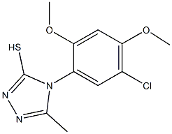 4-(5-chloro-2,4-dimethoxyphenyl)-5-methyl-4H-1,2,4-triazole-3-thiol|