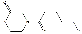 4-(5-chloropentanoyl)piperazin-2-one Structure