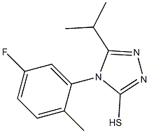  4-(5-fluoro-2-methylphenyl)-5-(propan-2-yl)-4H-1,2,4-triazole-3-thiol