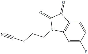  4-(6-fluoro-2,3-dioxo-2,3-dihydro-1H-indol-1-yl)butanenitrile