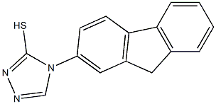 4-(9H-fluoren-2-yl)-4H-1,2,4-triazole-3-thiol,,结构式