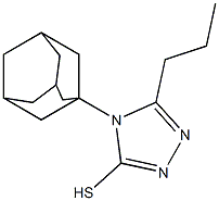4-(adamantan-1-yl)-5-propyl-4H-1,2,4-triazole-3-thiol Structure