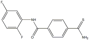 4-(aminocarbonothioyl)-N-(2,5-difluorophenyl)benzamide Structure