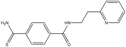 4-(aminocarbonothioyl)-N-(2-pyridin-2-ylethyl)benzamide|