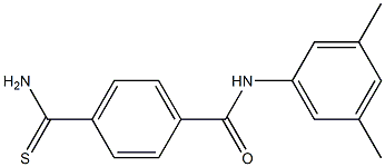 4-(aminocarbonothioyl)-N-(3,5-dimethylphenyl)benzamide Structure