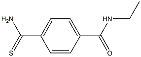 4-(aminocarbonothioyl)-N-ethylbenzamide Struktur