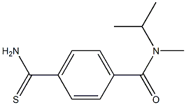 4-(aminocarbonothioyl)-N-isopropyl-N-methylbenzamide 结构式