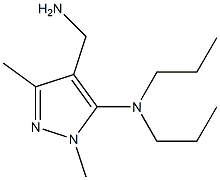 4-(aminomethyl)-1,3-dimethyl-N,N-dipropyl-1H-pyrazol-5-amine,,结构式