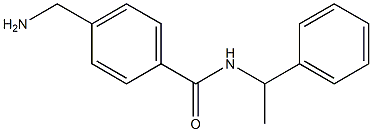 4-(aminomethyl)-N-(1-phenylethyl)benzamide,,结构式