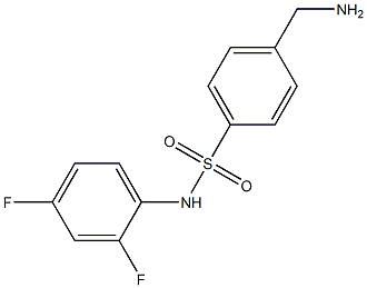 4-(aminomethyl)-N-(2,4-difluorophenyl)benzenesulfonamide Structure