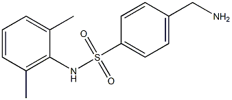 4-(aminomethyl)-N-(2,6-dimethylphenyl)benzenesulfonamide 结构式