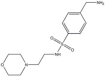 4-(aminomethyl)-N-(2-morpholin-4-ylethyl)benzenesulfonamide Structure