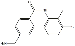 4-(aminomethyl)-N-(3-chloro-2-methylphenyl)benzamide,,结构式