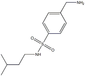 4-(aminomethyl)-N-(3-methylbutyl)benzene-1-sulfonamide Struktur