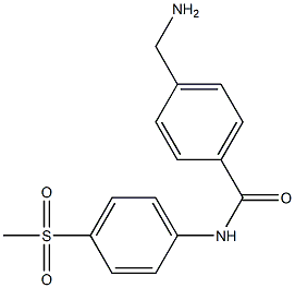 4-(aminomethyl)-N-(4-methanesulfonylphenyl)benzamide Structure