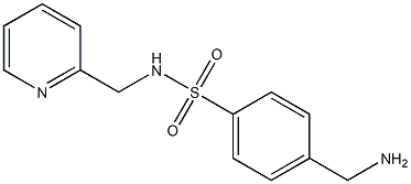 4-(aminomethyl)-N-(pyridin-2-ylmethyl)benzenesulfonamide Struktur