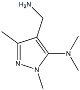 4-(aminomethyl)-N,N,1,3-tetramethyl-1H-pyrazol-5-amine Structure