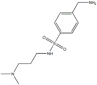 4-(aminomethyl)-N-[3-(dimethylamino)propyl]benzenesulfonamide,,结构式