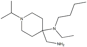 4-(aminomethyl)-N-butyl-N-ethyl-1-isopropylpiperidin-4-amine Struktur