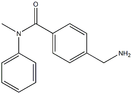 4-(aminomethyl)-N-methyl-N-phenylbenzamide 结构式