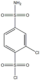 4-(aminosulfonyl)-2-chlorobenzenesulfonyl chloride,,结构式