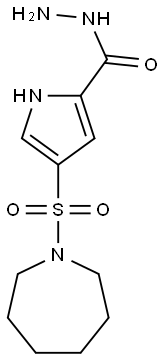 4-(azepan-1-ylsulfonyl)-1H-pyrrole-2-carbohydrazide 化学構造式