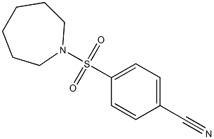 4-(azepan-1-ylsulfonyl)benzonitrile Structure