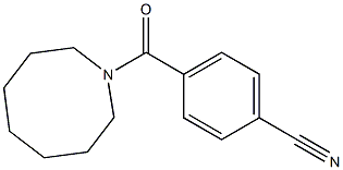 4-(azocan-1-ylcarbonyl)benzonitrile 化学構造式