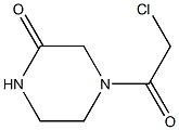 4-(chloroacetyl)piperazin-2-one 化学構造式