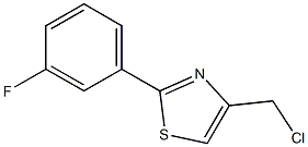 4-(chloromethyl)-2-(3-fluorophenyl)-1,3-thiazole, 953736-97-5, 结构式