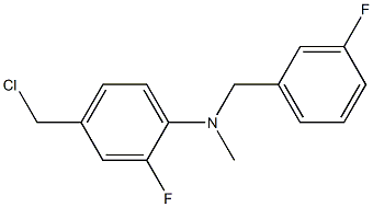 4-(chloromethyl)-2-fluoro-N-[(3-fluorophenyl)methyl]-N-methylaniline