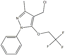 4-(chloromethyl)-3-methyl-1-phenyl-5-(2,2,2-trifluoroethoxy)-1H-pyrazole|
