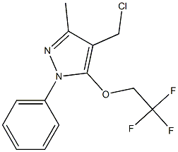  4-(chloromethyl)-3-methyl-1-phenyl-5-(2,2,2-trifluoroethoxy)-1H-pyrazole