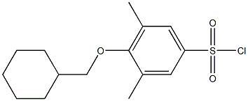 4-(cyclohexylmethoxy)-3,5-dimethylbenzene-1-sulfonyl chloride Structure