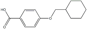 4-(cyclohexylmethoxy)benzoic acid Structure