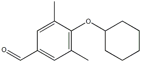 4-(cyclohexyloxy)-3,5-dimethylbenzaldehyde,,结构式