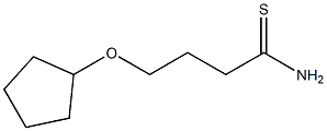 4-(cyclopentyloxy)butanethioamide Struktur