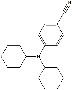4-(dicyclohexylamino)benzonitrile,,结构式
