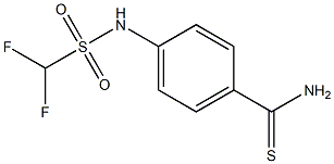 4-(difluoromethanesulfonamido)benzene-1-carbothioamide,,结构式
