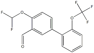 4-(difluoromethoxy)-2'-(trifluoromethoxy)-1,1'-biphenyl-3-carbaldehyde
