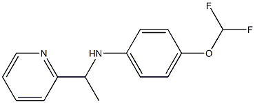 4-(difluoromethoxy)-N-[1-(pyridin-2-yl)ethyl]aniline Struktur