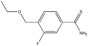 4-(ethoxymethyl)-3-fluorobenzenecarbothioamide Struktur