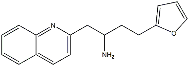 4-(furan-2-yl)-1-(quinolin-2-yl)butan-2-amine 结构式