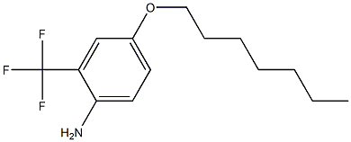 4-(heptyloxy)-2-(trifluoromethyl)aniline 化学構造式